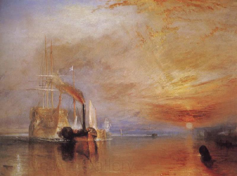 Joseph Mallord William Turner The Fighting Temeraire Norge oil painting art